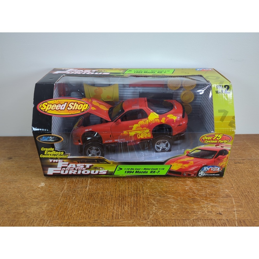 ERTL Joy Ride 1994 Mazda RX-7 2 Fast 2 Furious 1:18 Die-Cast Car Speed Shop -NEW